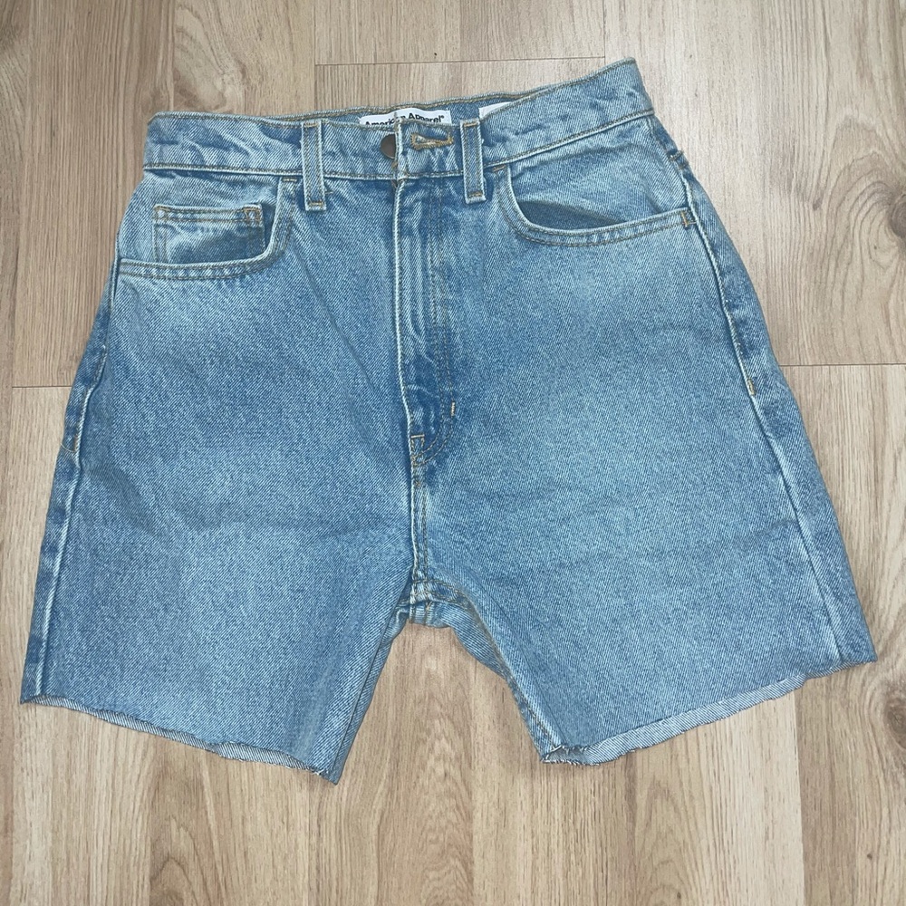 American apparel high rise mom short